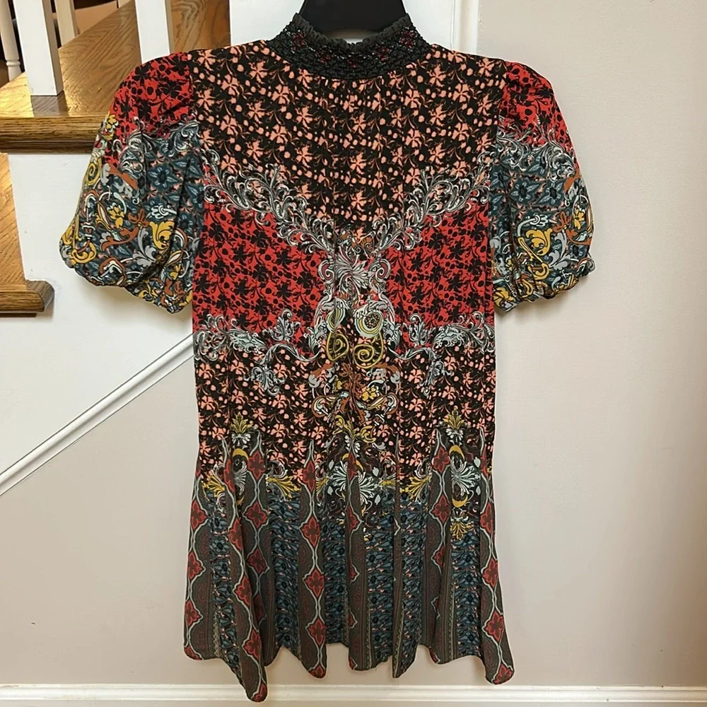 Alice + Olivia Janis Mixed Print Mini Dress - Picture 14 of 16